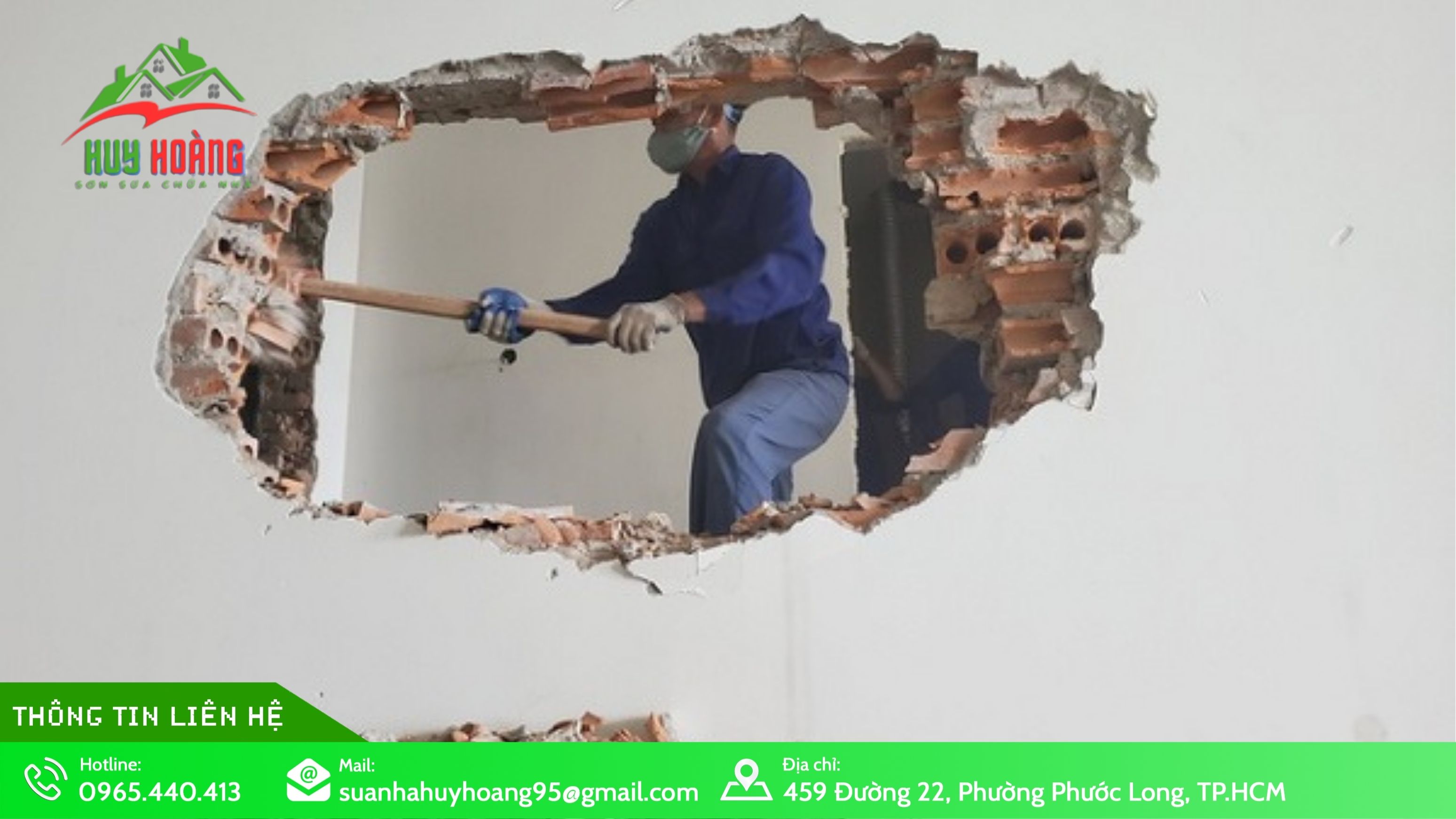 Dịch vụ phá dỡ tường nhà cũ tại TP.HCM