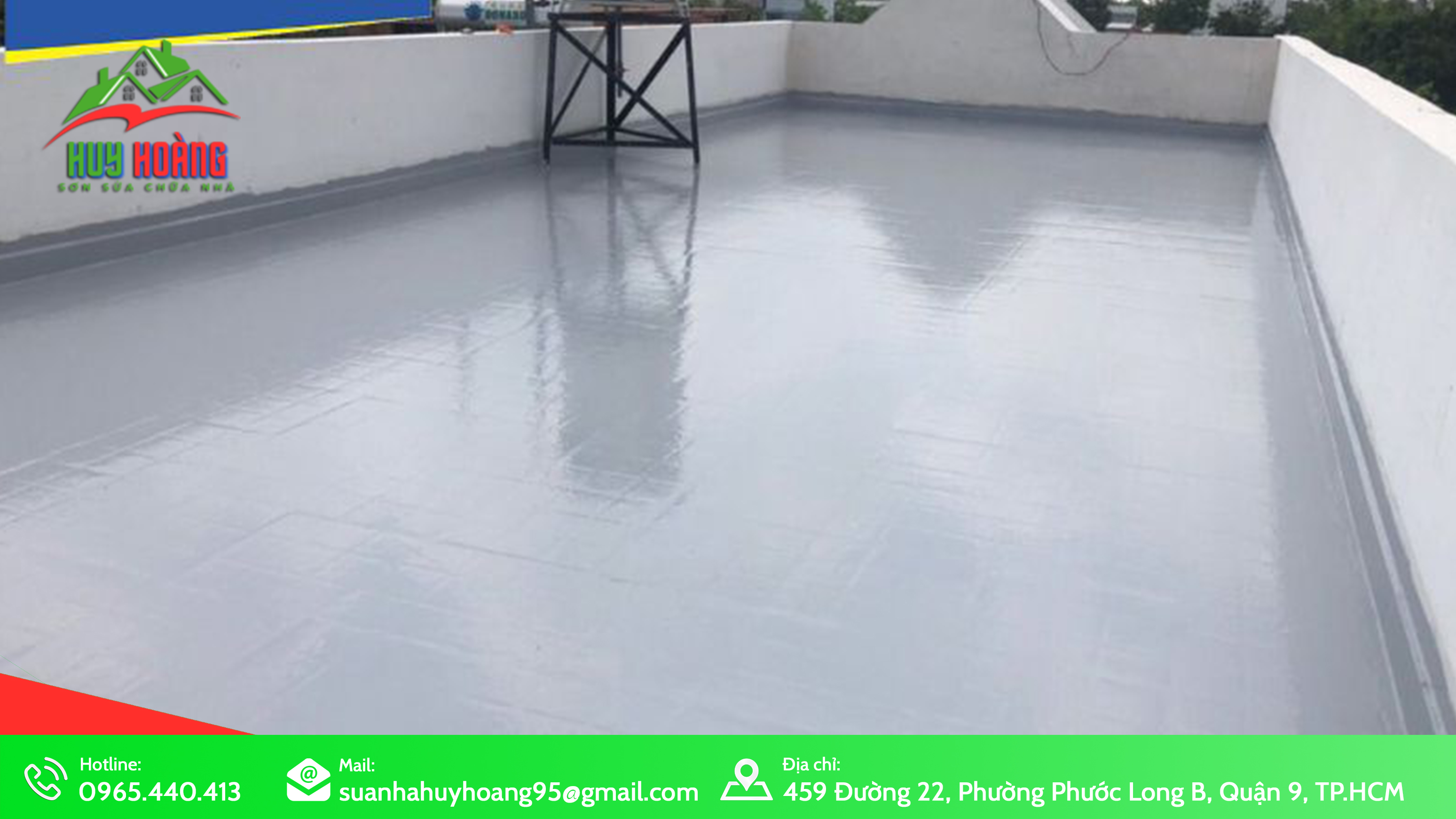 Dịch vụ thi công chống thấm sân thượng tại Quận 9