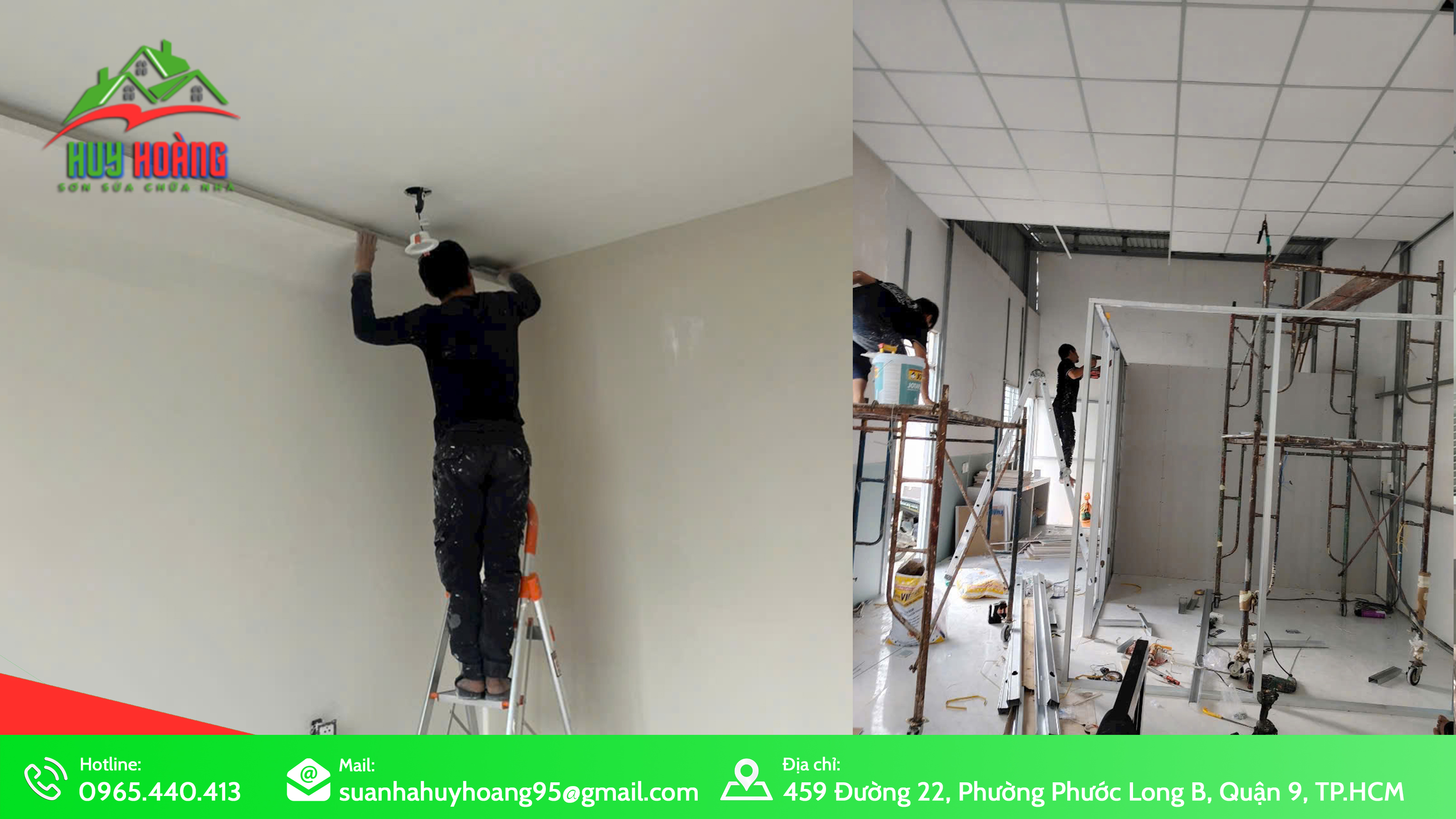 Dịch vụ thi công chống thấm trần nhà tại Quận 9