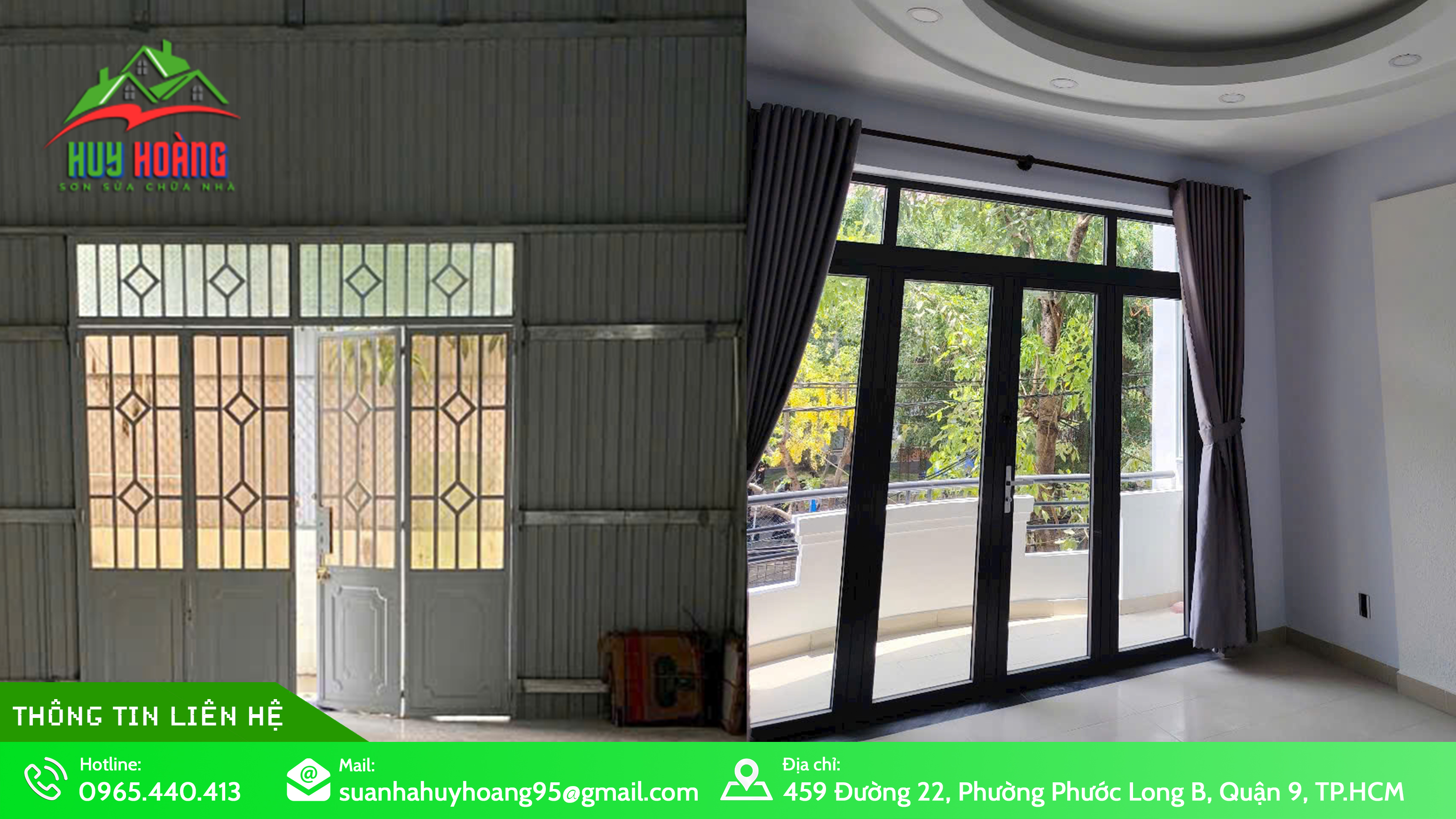 Thi công lắp đặt cửa nhôm kính tại TP.HCM