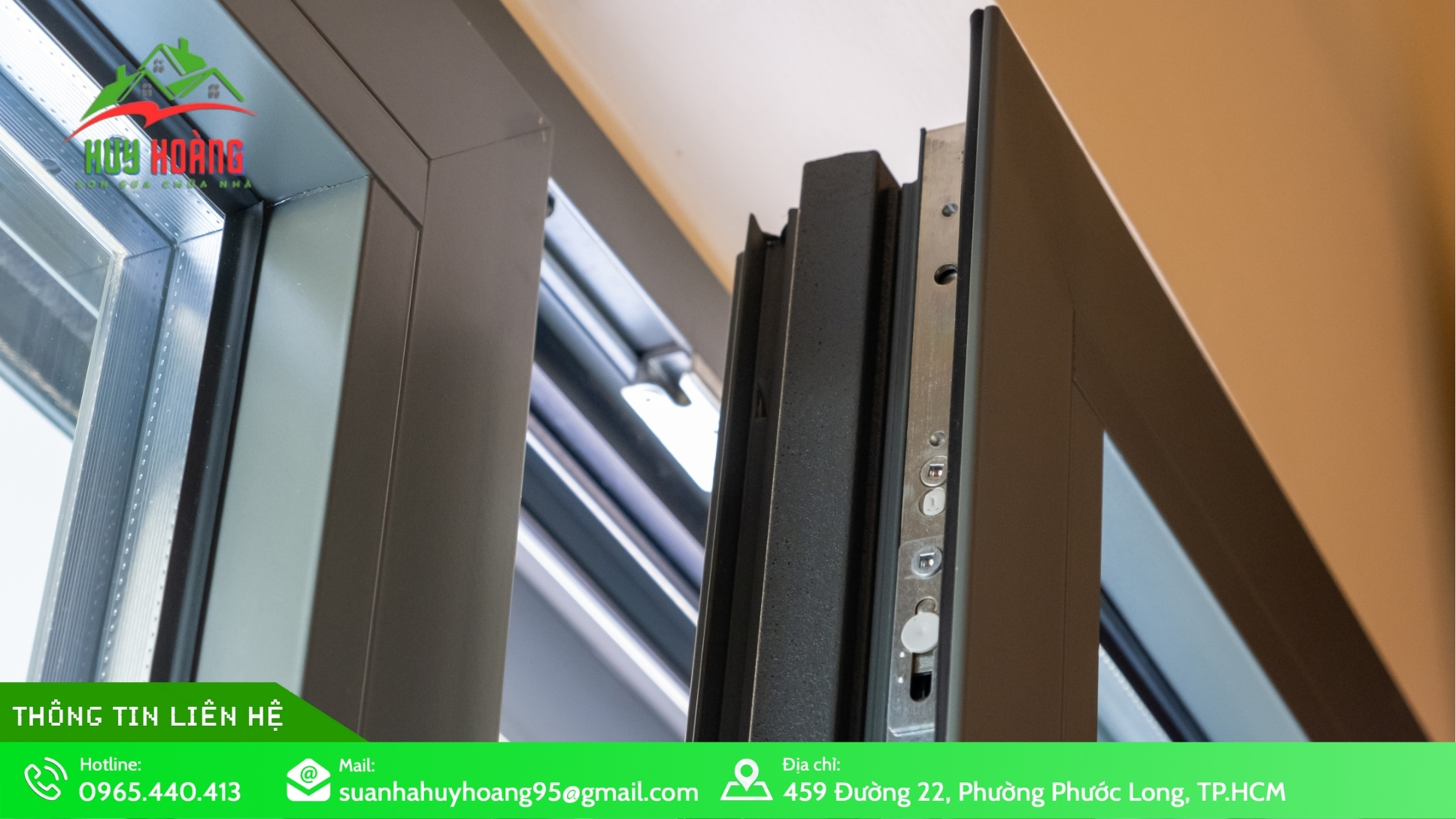 Thi công lắp đặt cửa nhôm kính tại Bình Dương