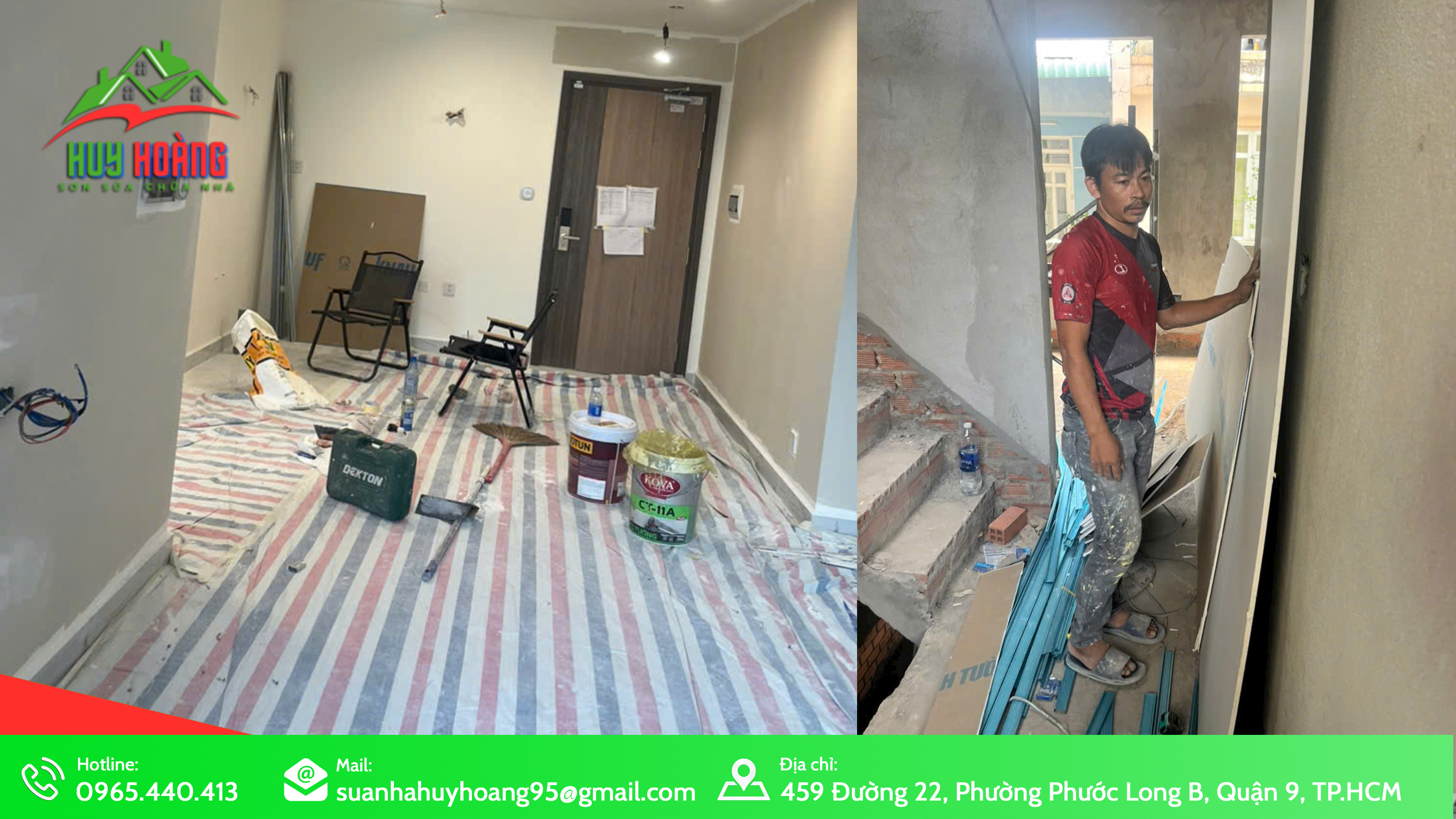 Dịch vụ thi công sơn nước nhà ở tại TP.HCM
