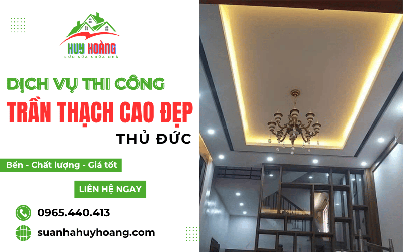 Trần thạch cao đẹp